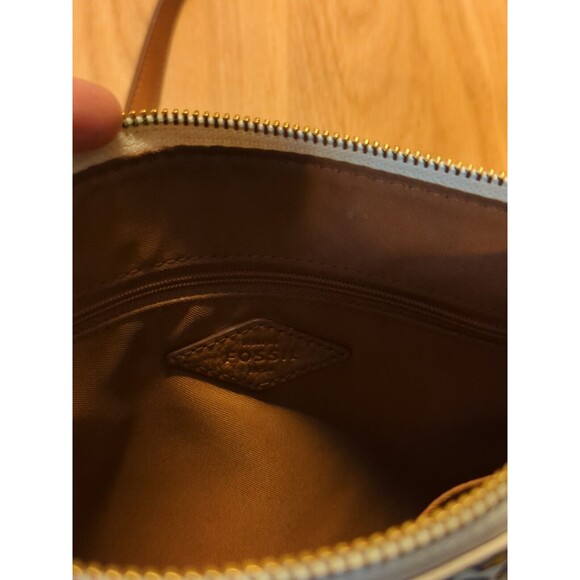 Fossil Fiona Crossbody PVC Bag Purse Printed Floral Zip Adjustable Zip Pockets - Picture 6 of 12